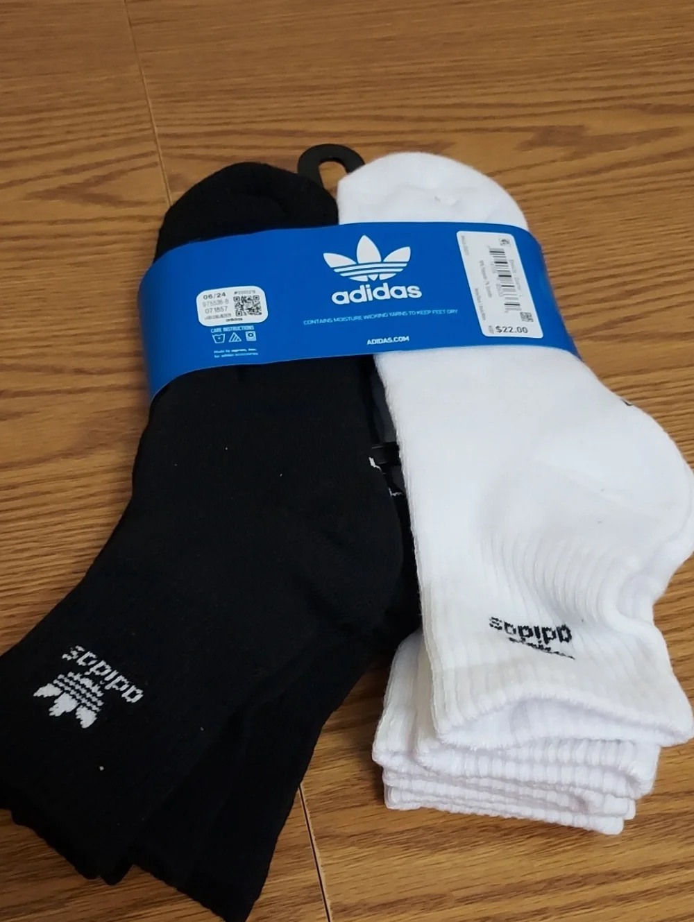 Adidas Unisex 6pk Socks